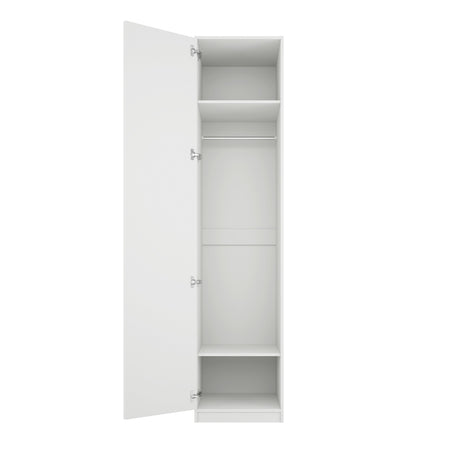 Austen 1 Door Wardrobe - White with Gold