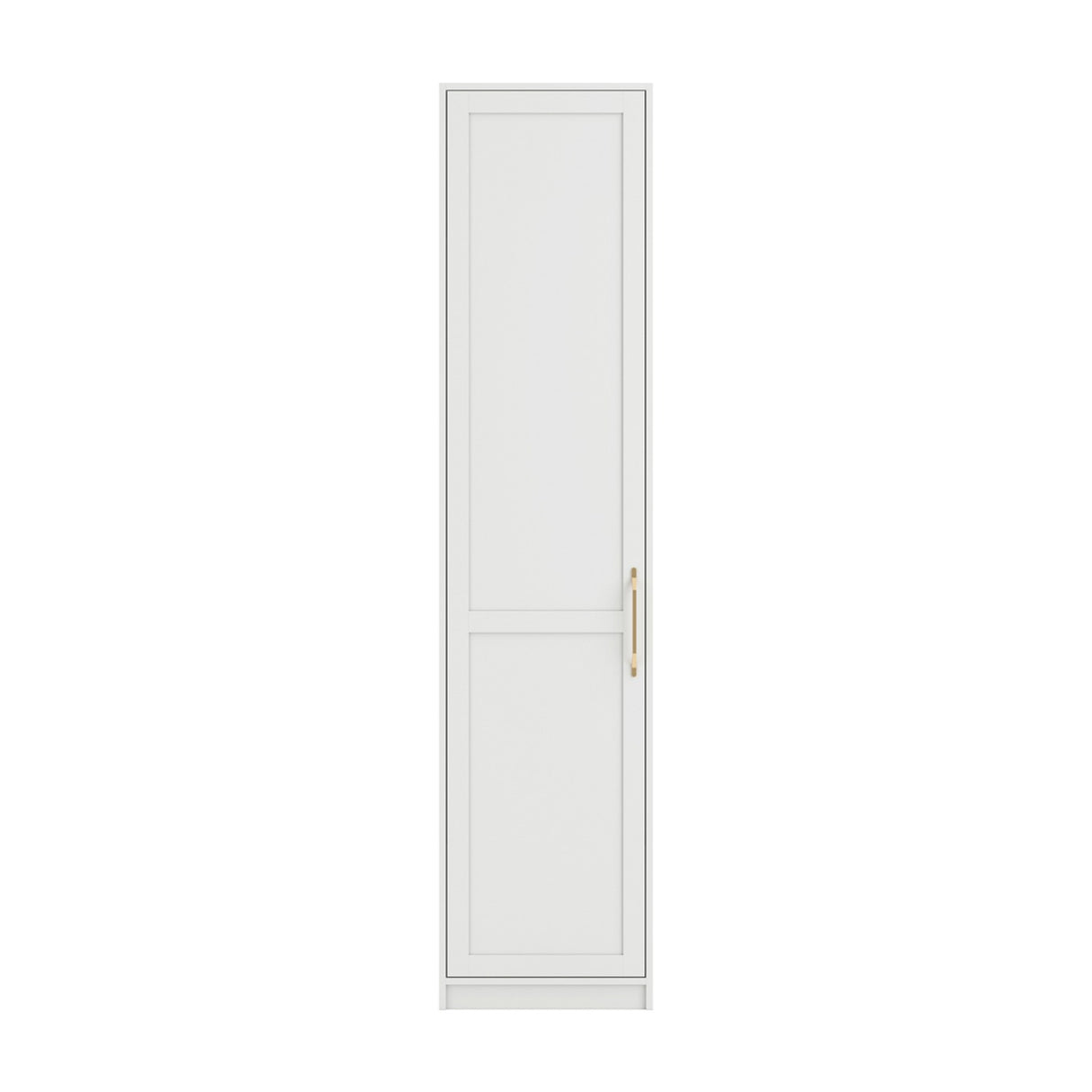Austen 1 Door Wardrobe - White with Gold