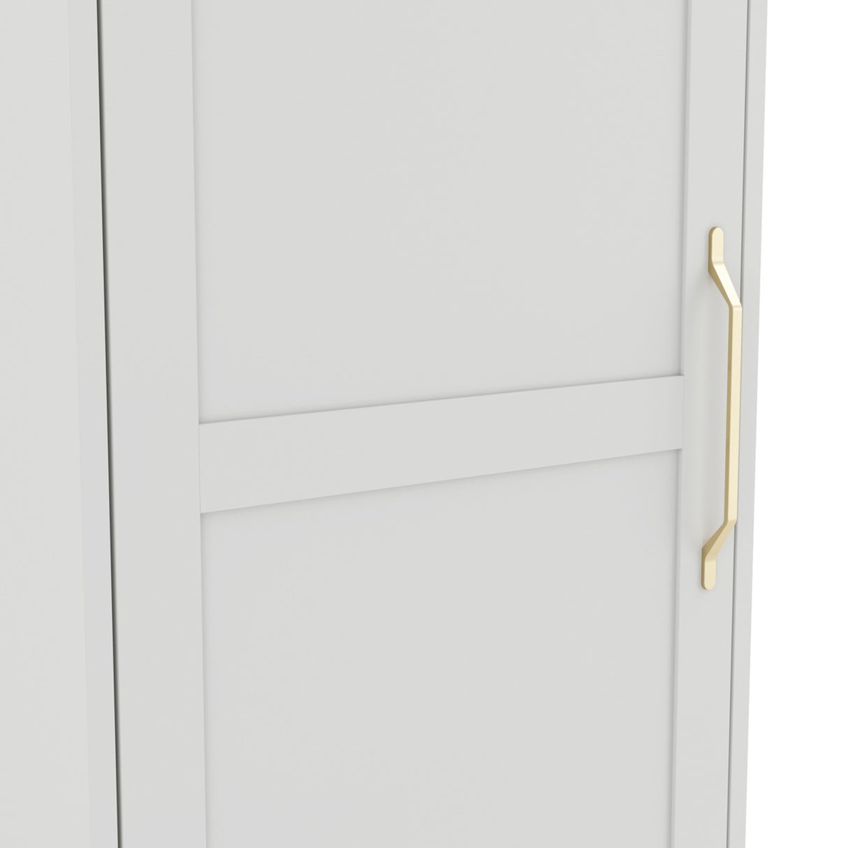 Austen 1 Door Wardrobe - White with Gold