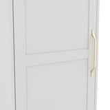 Austen 1 Door Wardrobe - White with Gold
