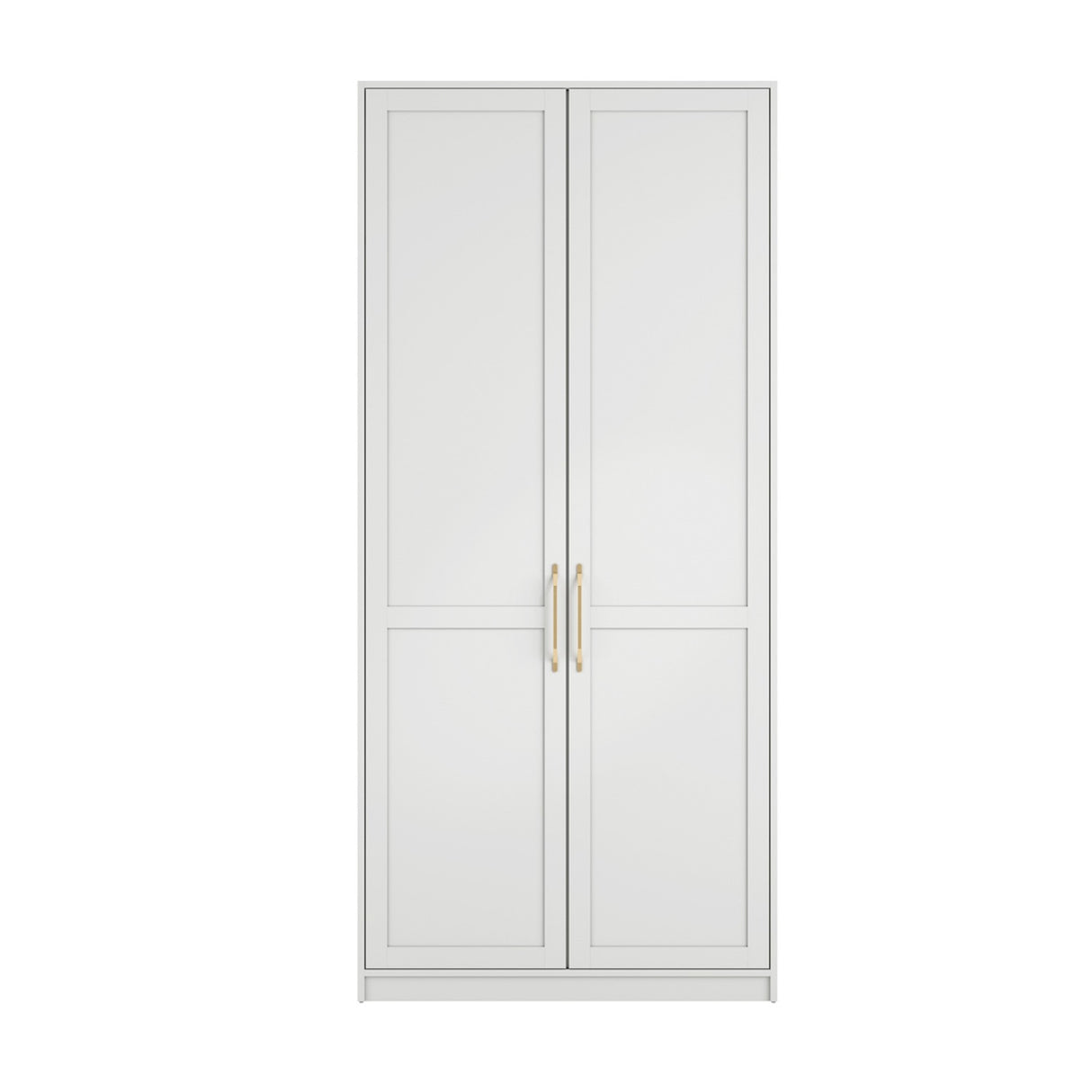 Austen 2 Door Wardrobe - White with Gold