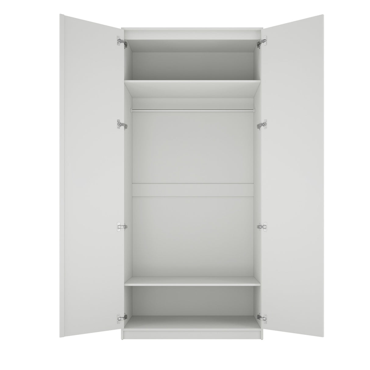 Austen 2 Door Wardrobe - White with Gold