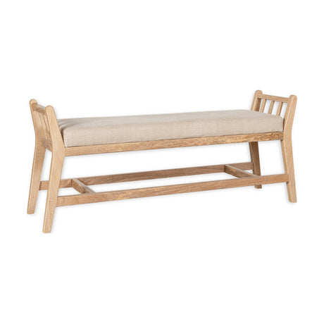 Avanthi Upholstered Sleigh Bench - Natural