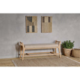 Avanthi Upholstered Sleigh Bench - Natural