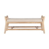 Avanthi Upholstered Sleigh Bench - Natural