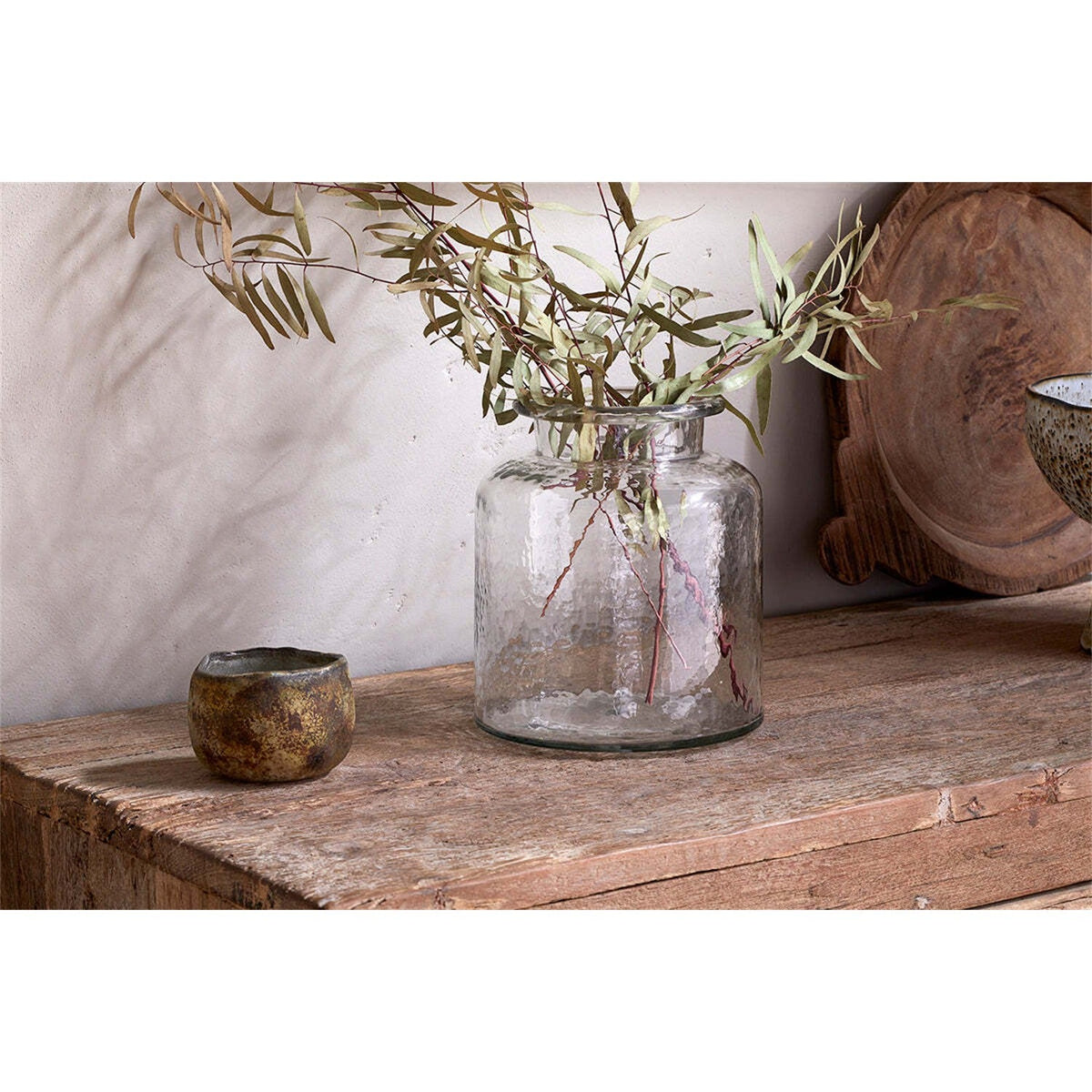 Akra Recycled Glass Vase - Clear