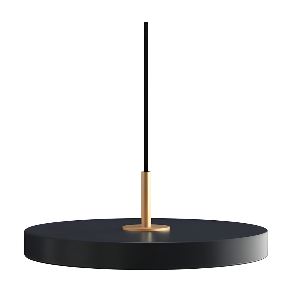 Asteria LED Pendant Light Mini Brass Top 31cm - Anthracite Grey