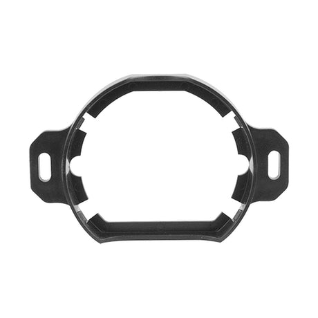 ESP wall mount bracket for deep base BA-DB in flame retardant black ABS, with oval fixing slots on side tabs, shown on a plain white background.