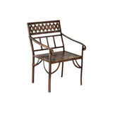 Bahula Decorative Iron Garden Chair - Rust