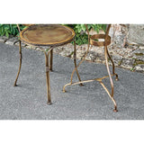 Parwaha Iron Bistro Garden Chair - Rust