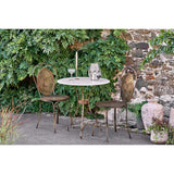 Parwaha Iron Bistro Garden Chair - Rust