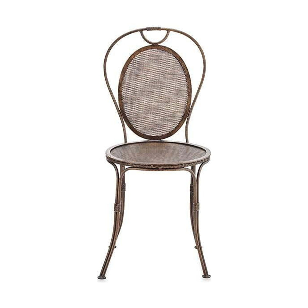 Parwaha Iron Bistro Garden Chair - Rust