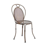 Parwaha Iron Bistro Garden Chair - Rust
