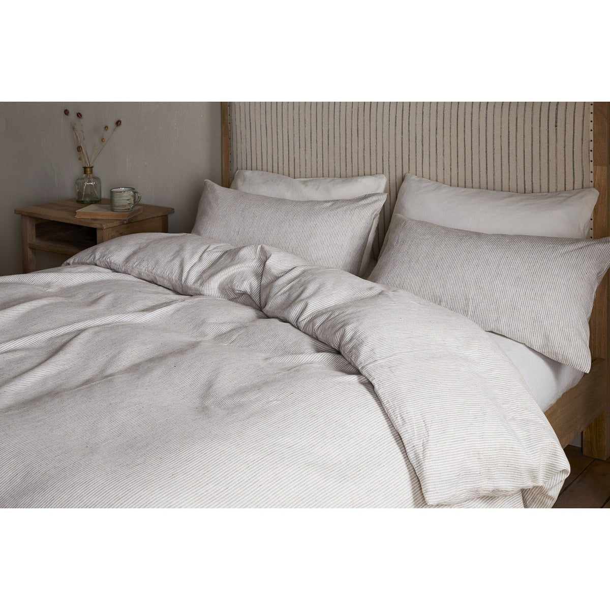 Borba Super King Hemp & Cotton Duvet Cover - Espresso