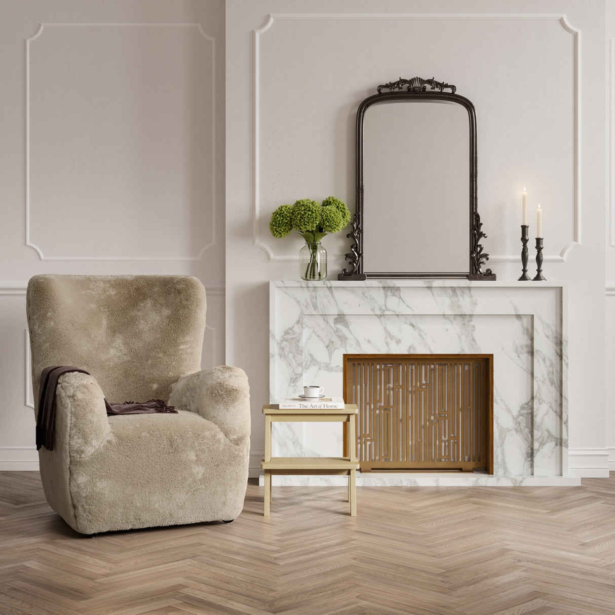 Bear Accent Chair - Coyote with Black