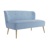 Beau 2 Seater Sofa – Cornflower Blue with Blonde