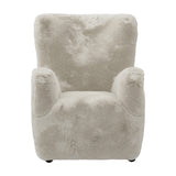 Bear Accent Chair - Wolf with Black