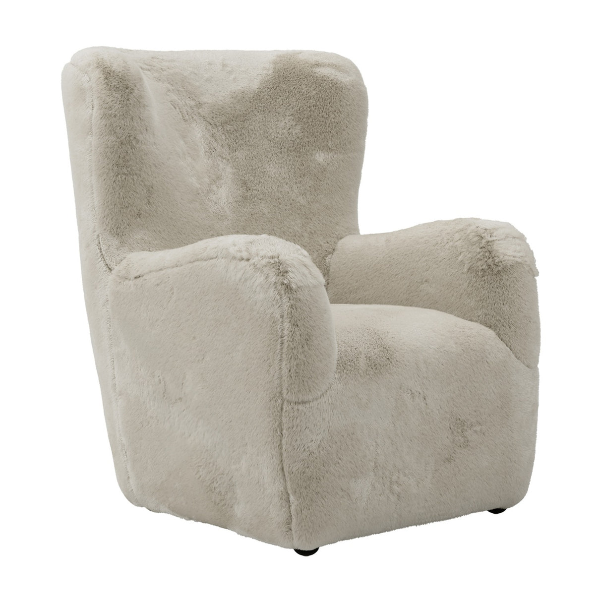 Bear Accent Chair - Wolf with Black