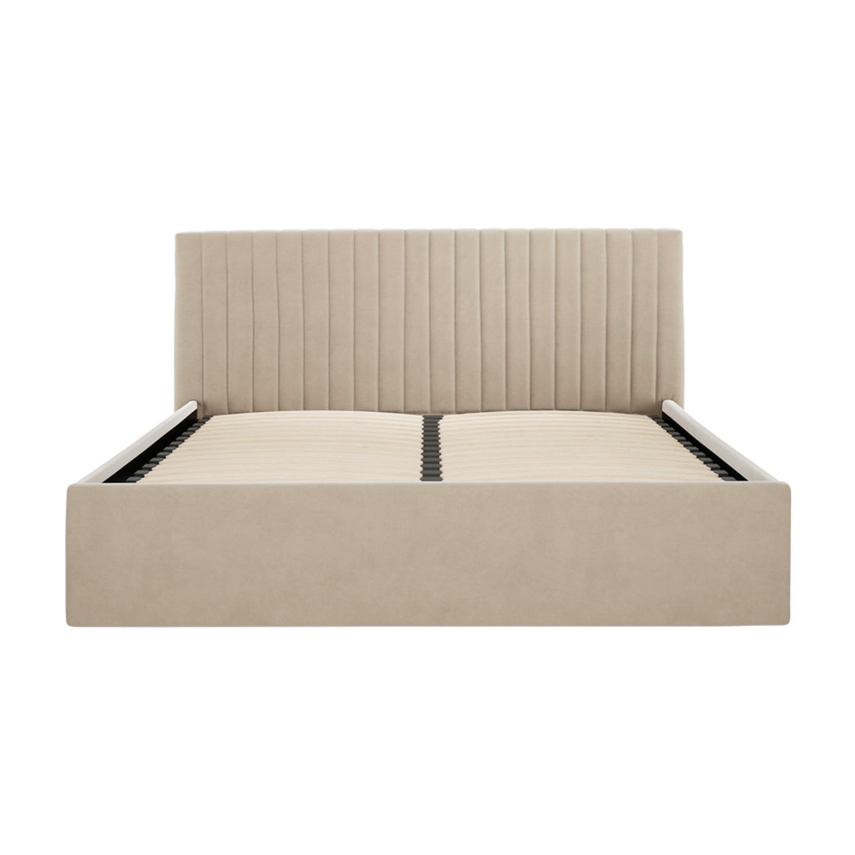Berlin Single Ottoman Bed Frame - Beige