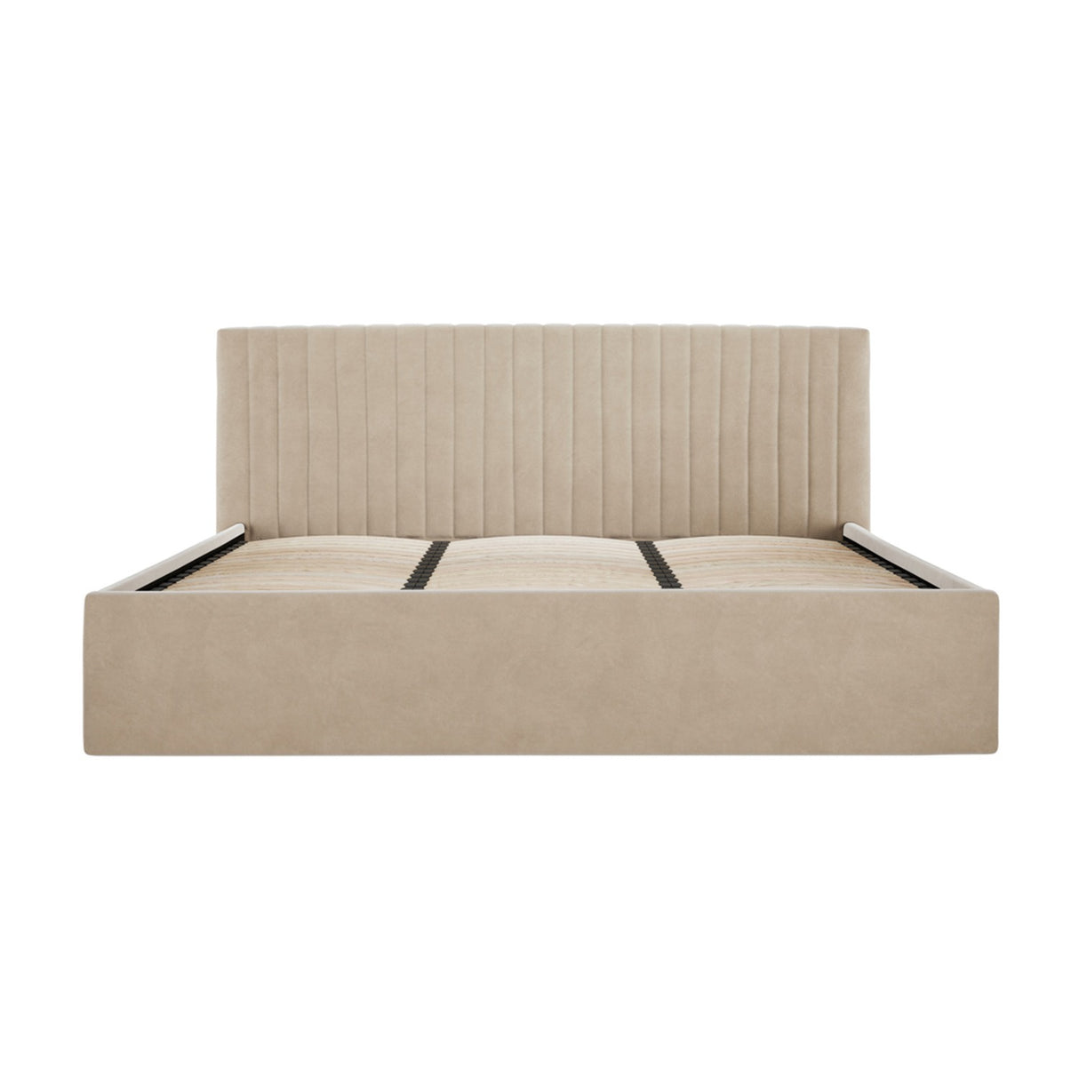 Berlin Single Ottoman Bed Frame - Beige