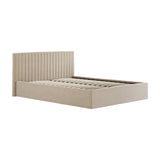 Berlin Ottoman Double Bed Frame – Beige