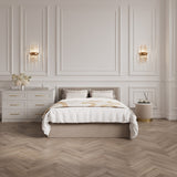 Berlin Ottoman Super King Bed Frame - Beige