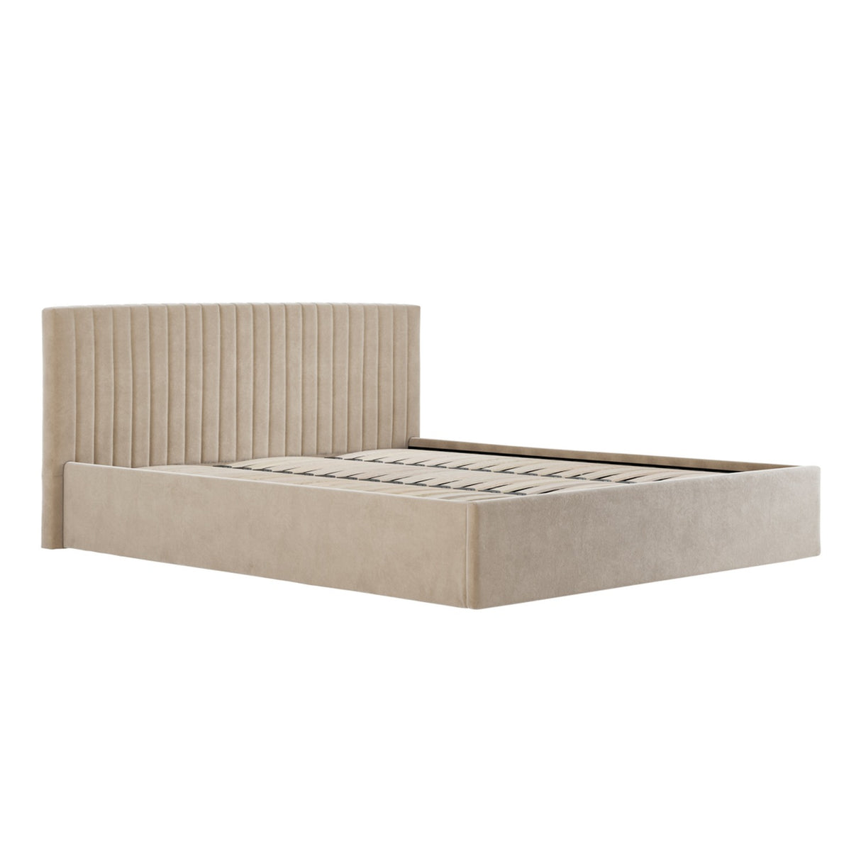 Berlin Ottoman Super King Bed Frame - Beige