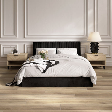 Berlin Ottoman Double Bed Frame – Black
