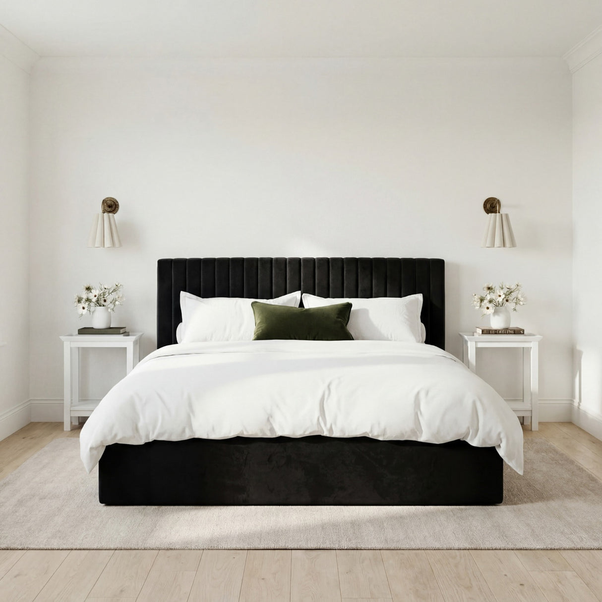 Berlin Ottoman Double Bed Frame – Black