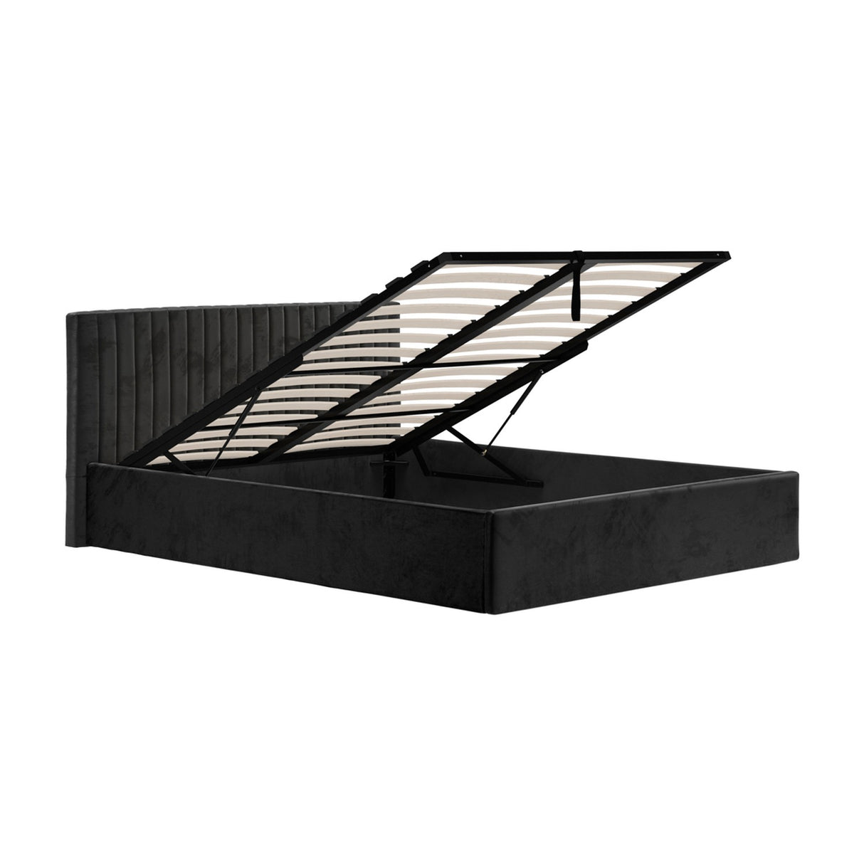 Berlin King Size Ottoman Bed Frame – Black