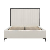 Berkeley Double Bed Frame - Cream with Black