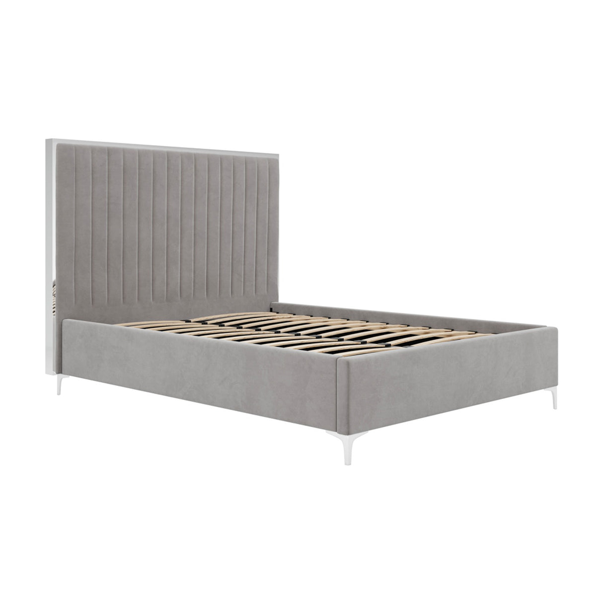 Berkeley Double Bed Frame - Soft Mink-Grey