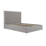 Berkeley Double Bed Frame - Soft Mink-Grey