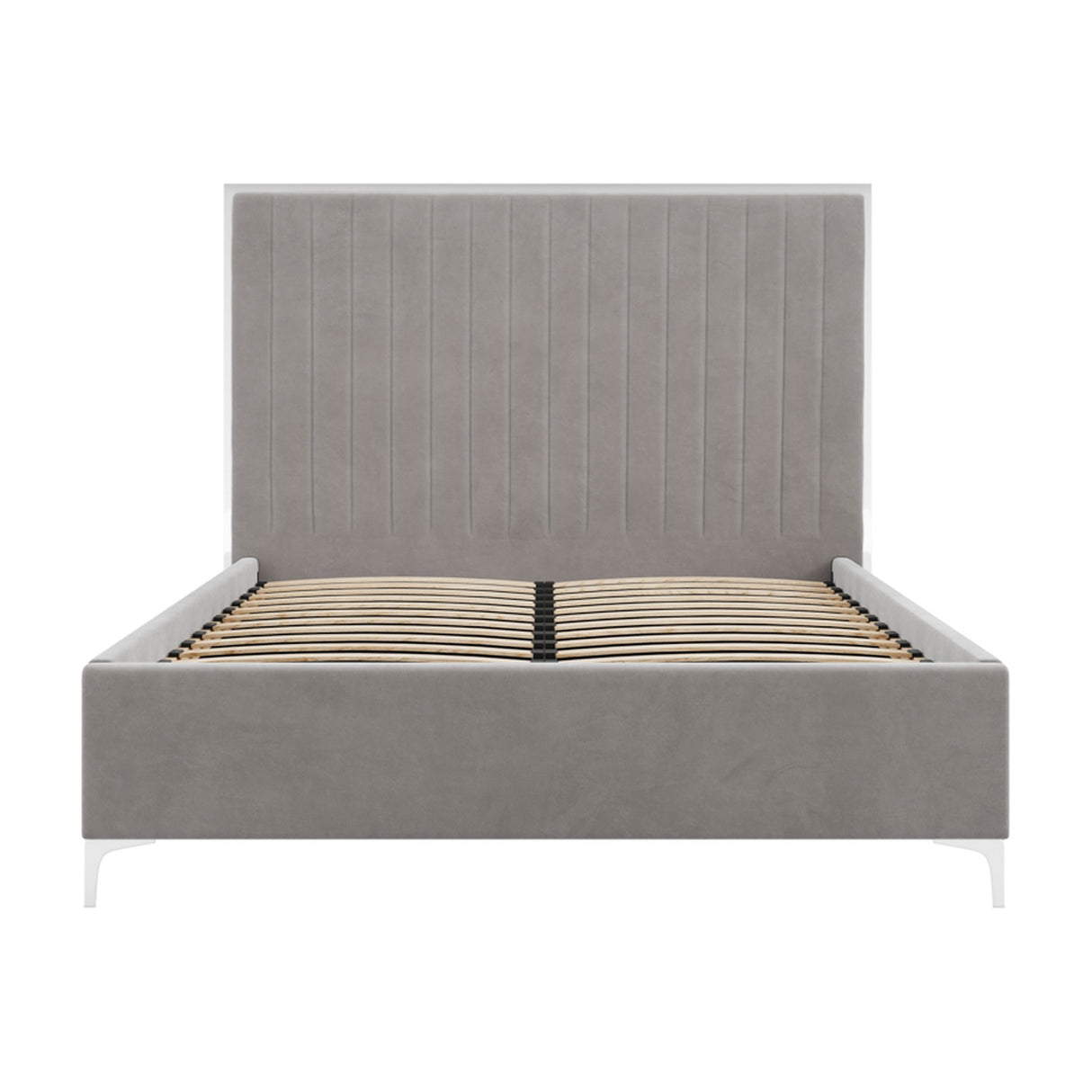 Berkeley Kingsize Bed Frame – Soft Mink-Grey