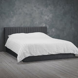 Berlin Ottoman Kingsize Bed Frame - Silver