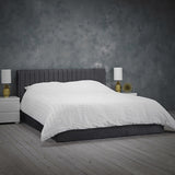 Berlin Ottoman Kingsize Bed Frame - Silver