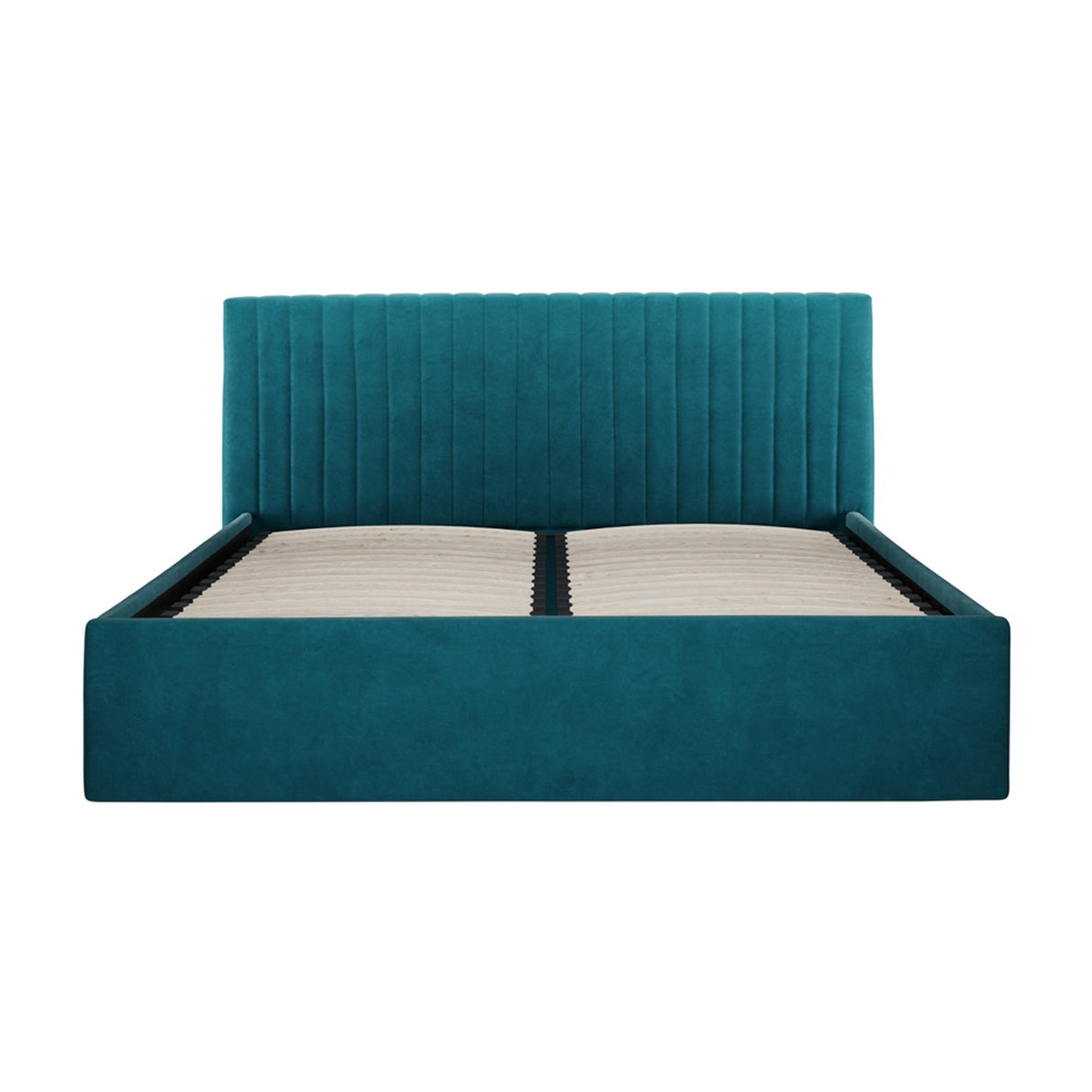 Berlin Ottoman Double Bed Frame - Teal