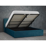 Berlin Ottoman Double Bed Frame - Teal