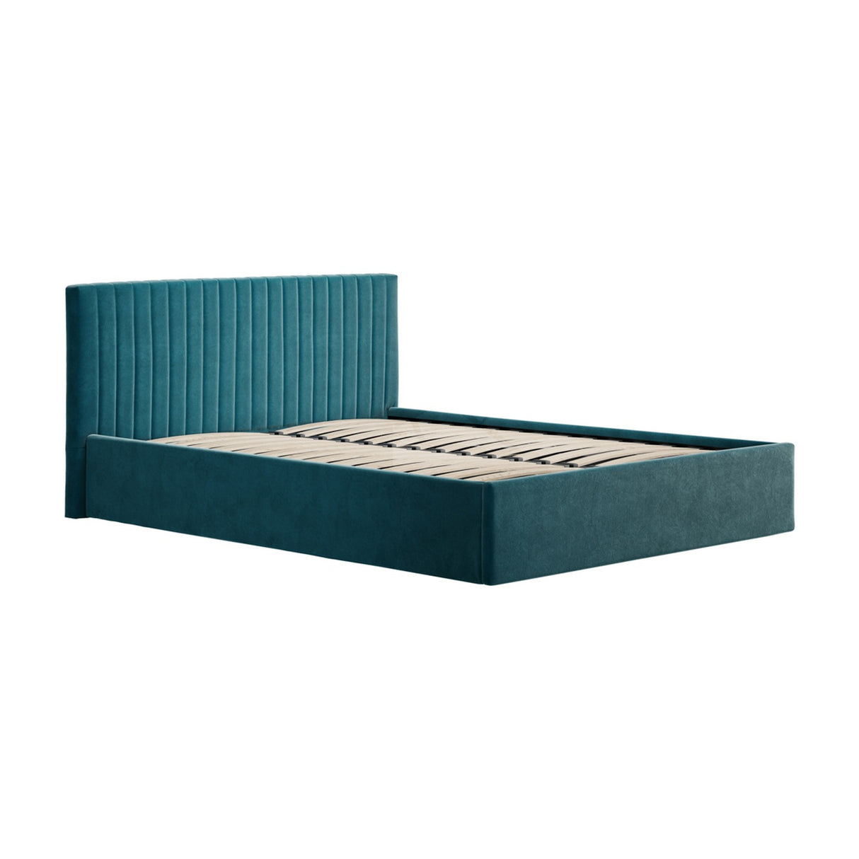 Berlin Ottoman King Size Bed Frame - Teal