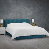 Berlin Ottoman King Size Bed Frame - Teal
