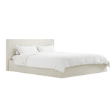 Berlin Single Ottoman Bed Frame - Milk