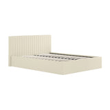 Berlin Ottoman Double Bed Frame – Milk
