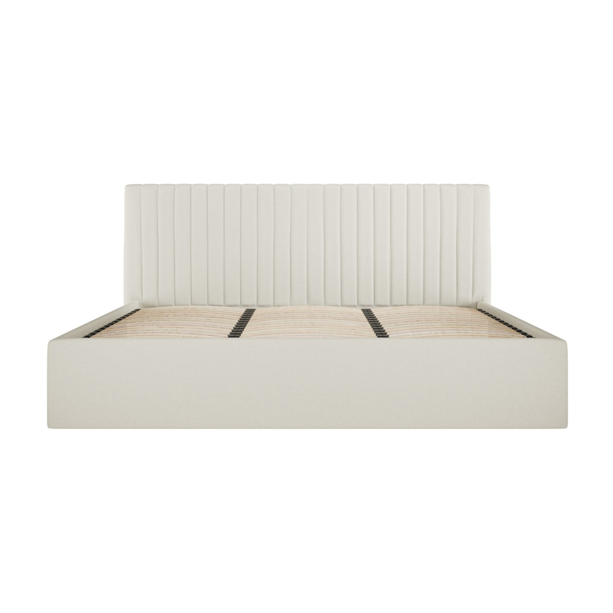 Berlin King Size Ottoman Bed Frame - Milk