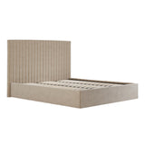 Berlin Single Ottoman Tall Bed Frame - Beige