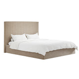 Berlin Single Ottoman Tall Bed Frame - Beige