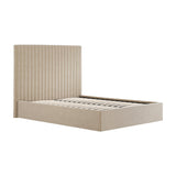 Berlin Tall Ottoman Super King Bed Frame – Beige