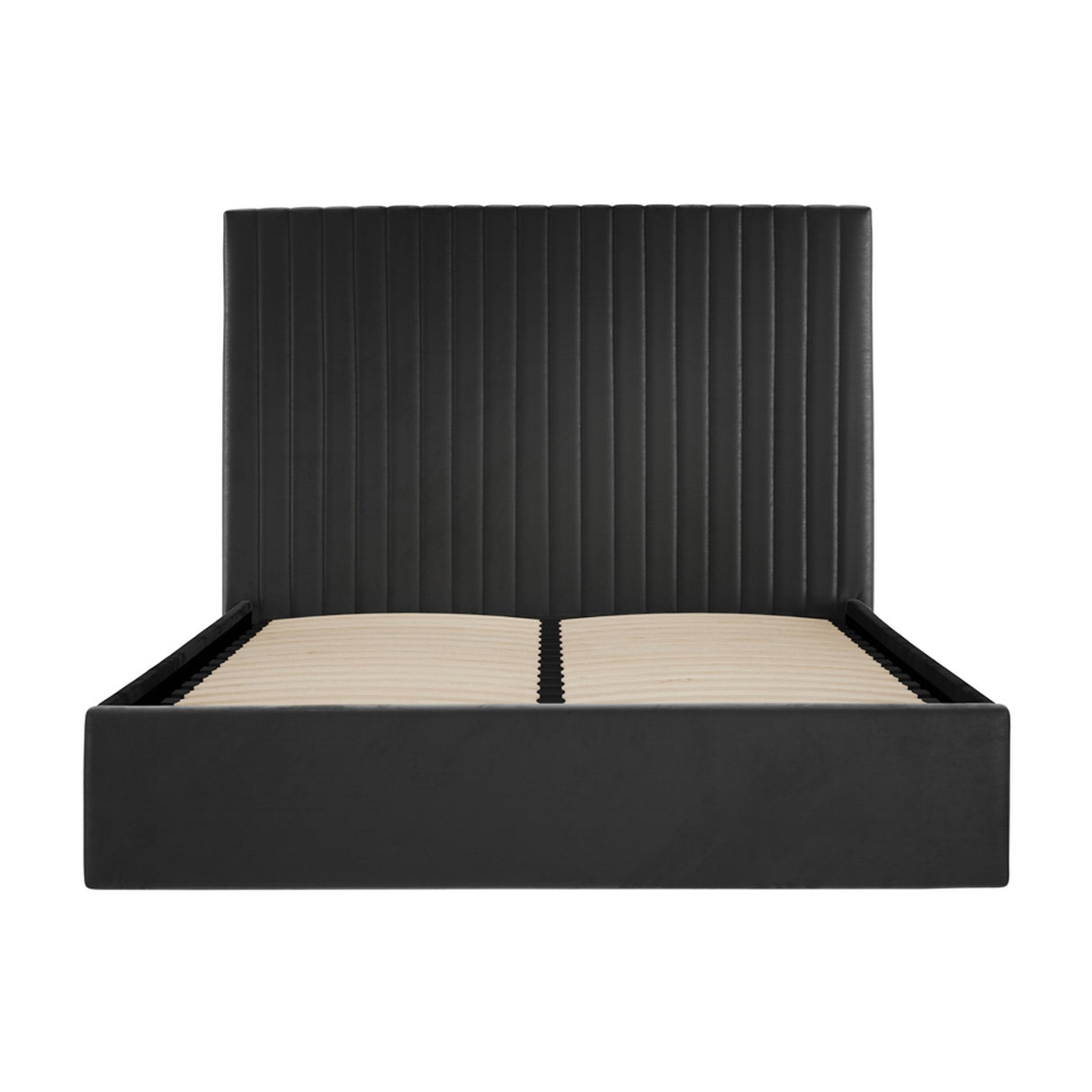 Berlin Tall Single Ottoman Bed Frame - Black