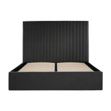 Berlin Tall King Ottoman Bed Frame - Black
