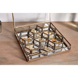 Bequai Small Glass Jewellery Box - Antique Brass