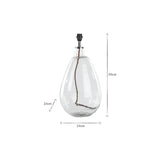 Baba Large Tall Recycled Glass Lamp Base - Clear